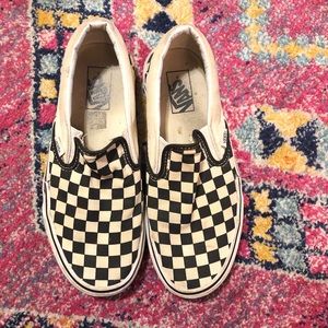 BLACK & WHITE CHECKERED VANS